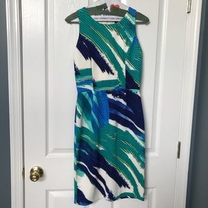 Aqua cocktail dress